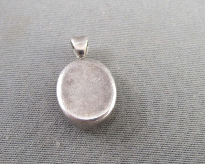 Vintage Resin Flowers Pendant Sterling Silver 1pc B073-6
