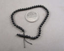 Black Tourmaline Bead Strand Round Various Sizes