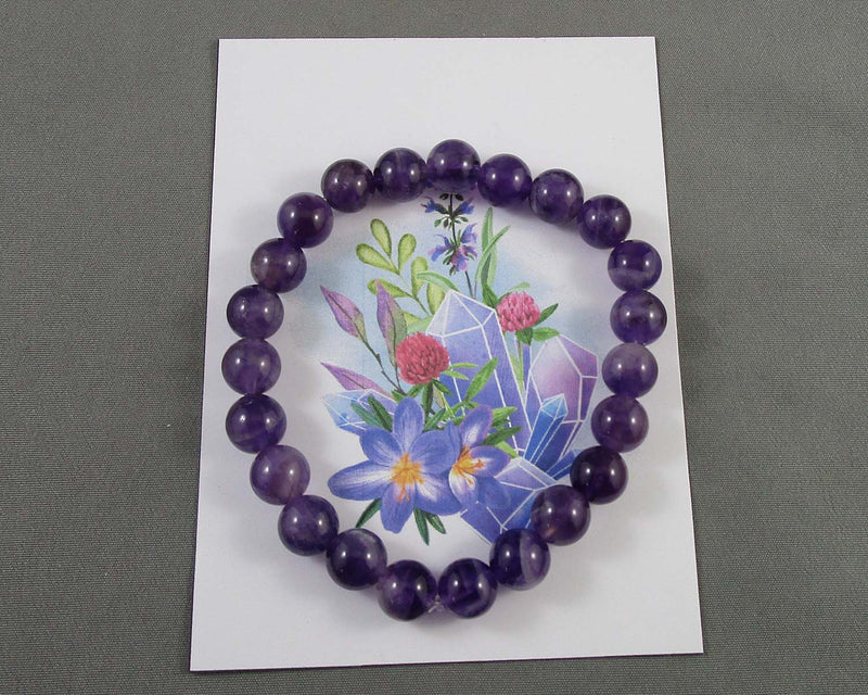 Amethyst Crystal Bracelet 1pc (C095)