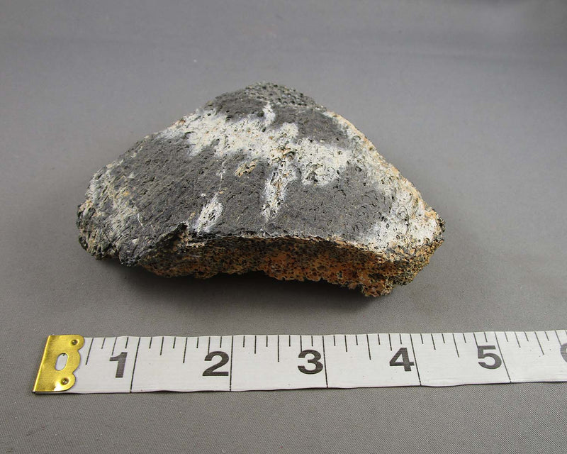 Orange Sulfur on Pyroclastic Basalt  Specimen 1pc B005-1