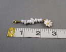 Gemstone Flower Key Chain / Zipper Pull (Various Stone Types) 1pc C672