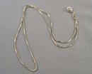 0.9mm Box Chain 18" Necklace Sterling Silver 925 1pc H141-11