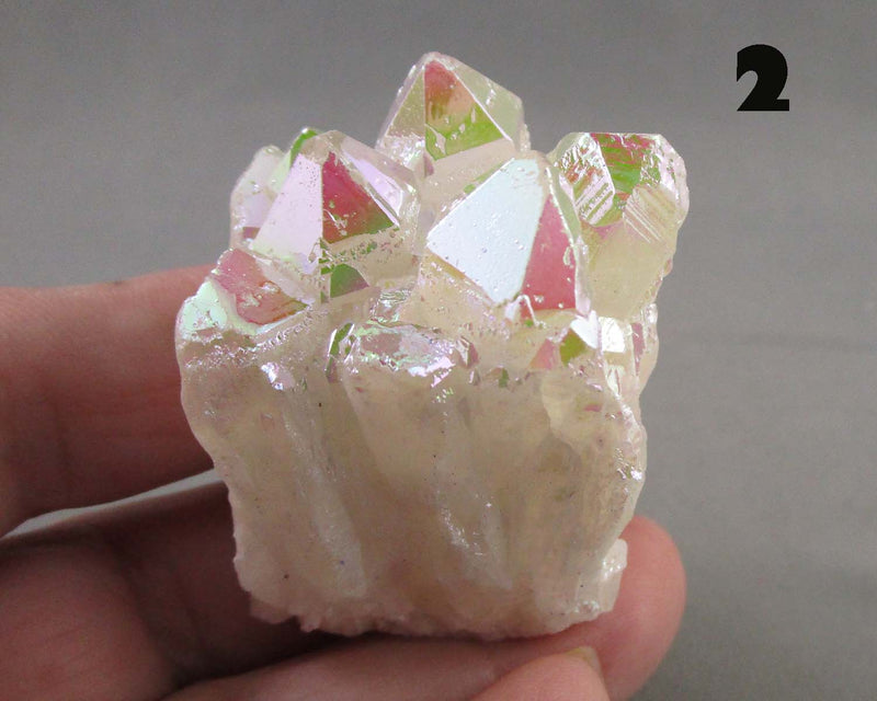 You Choose!  Angel Aura Quartz Crystal Cluster