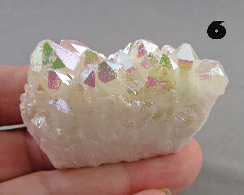 You Choose!  Angel Aura Quartz Crystal Cluster