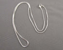 1.1mm Box Chain 18" Necklace Sterling Silver 925 1pc H141-22