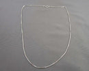 1.1mm Box Chain 18" Necklace Sterling Silver 925 1pc H141-22