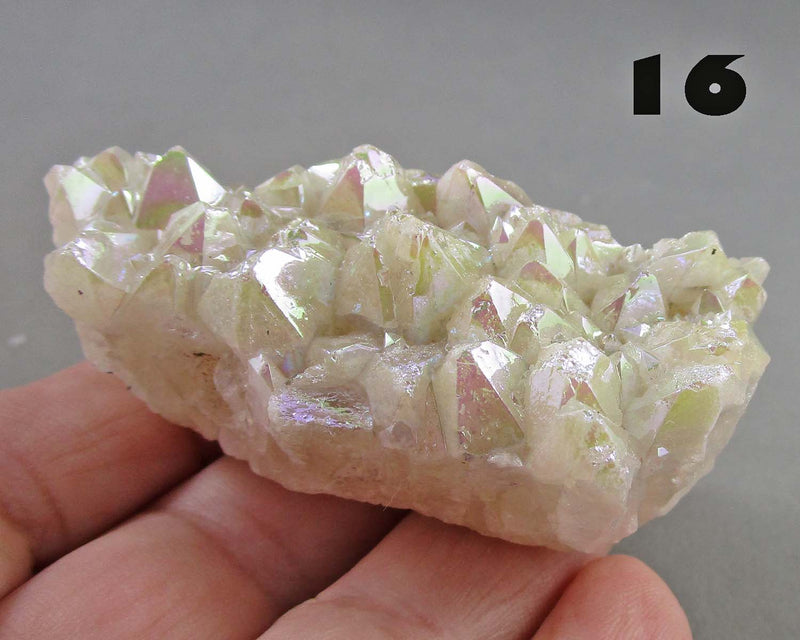 You Choose!  Angel Aura Quartz Crystal Cluster