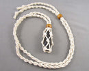 Smoky Quartz Point Macramé Pendant Necklace H145-13