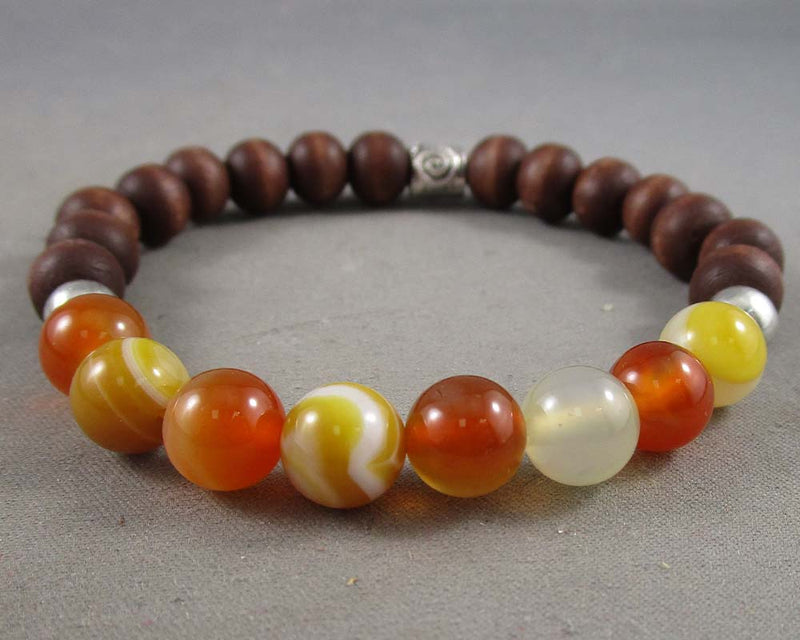 Creativity Bracelet (Carnelian & Yellow Agate) RC006