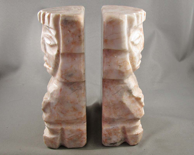 Onyx Aztec Tiki Bookends 1 pair B070-1