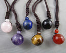 You Choose!  Gemstone Sphere Pendant (Various Kinds)