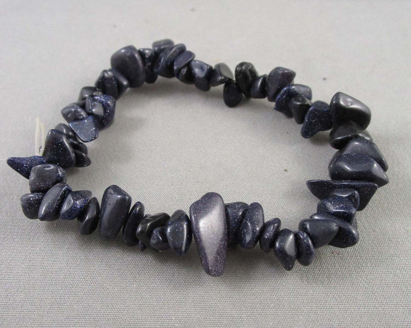 Blue Goldstone Bracelet 1pc B103-1 (Vintage)