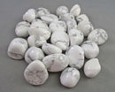 White Howlite Polished Stones 5pcs J083