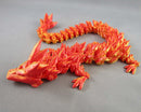 Orange Dragon Articulated Resin H006-1