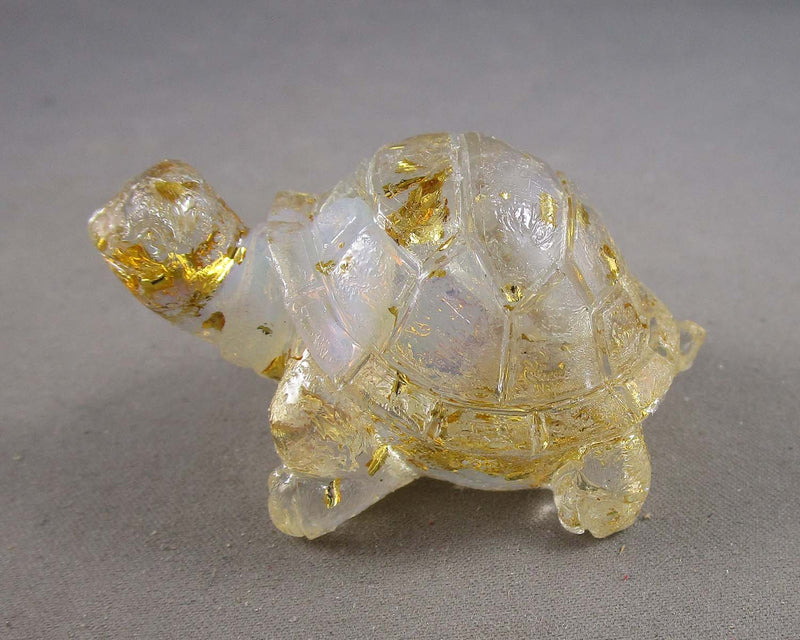 Gemstone Resin Tortoises 1pc (Various Gemstone Types)