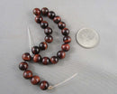 Red Tiger Eye Bead Strand Round Various Sizes