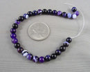 Purple Agate Beads Round (Various Sizes)
