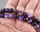 Purple Agate Beads Round (Various Sizes)