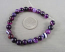 Purple Agate Beads Round (Various Sizes)