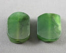 Nephrite Jade Beads 15x10mm 2pc C701