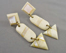 Shell & Bone Earrings (Vintage) H149-20