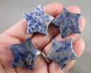 Blue Quartz Gemstone Star 30mm 1pc C691