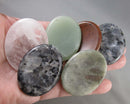 Large Oval Crystal Worry Stone 1pc J032