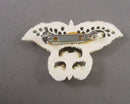 Carved Bone Butterfly Brooch (Vintage) H016-16