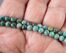 Chrysocolla Faceted Round Beads 4mm C700