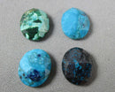 Chrysocolla Faceted Cabochon 12x10mm Z045