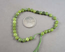 Nephrite Jade Beads (Canadian) Faceted Flat Round 6.5mm (C231)