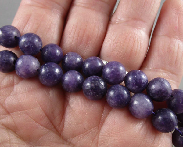 Lepidolite Beads Round Various Sizes