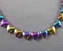 Rainbow Hematite Heart Beads 5x6mm (C346)