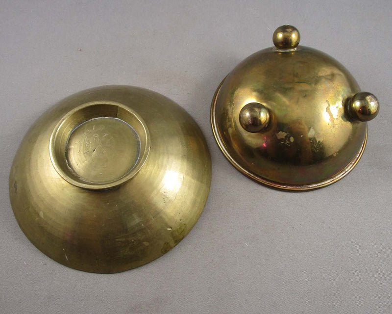 Set of 2 Brass Trinket / Offering Bowls (Vintage) B037-3