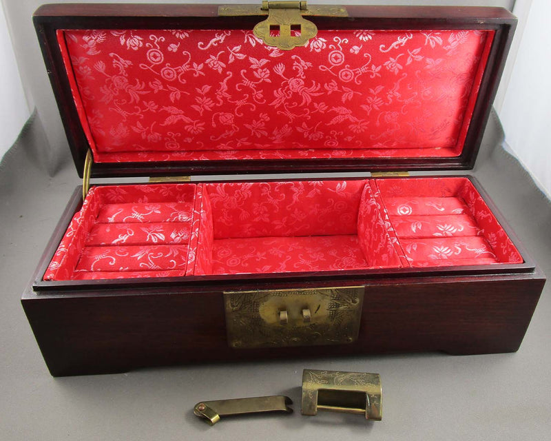 Shanghai Mother of Pearl and Wood Jewelry Box (Vintage)