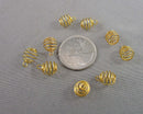 Mini Gold Tone Cages for Stones 9x8mm 10pcs C049