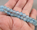 Blue Topaz Faceted Beads (Various Sizes)