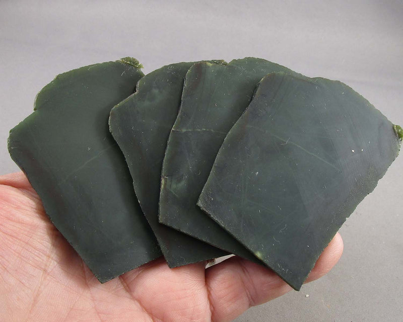 Natural Green Agate Stone Slice 1pc Z054