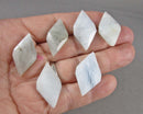 Aquamarine Diamond Bead 15x30mm 1pc C708