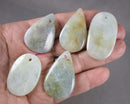 Aquamarine Drilled Pendant Bead 1pc C668