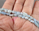 Aquamarine Nugget Beads C692