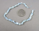 Aquamarine Nugget Beads C692