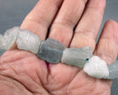 Aquamarine Raw Nugget Beads C695