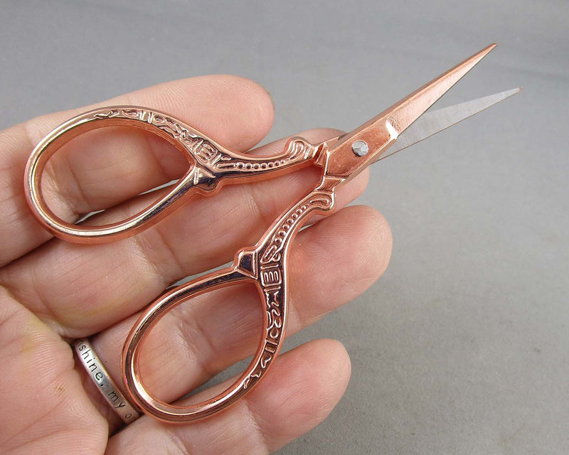 Rose Gold Stainless Steel Scissors 9x4.5cm (C249)