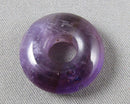 Amethyst Donut / PI Disc Bead 18mm 1pc C709