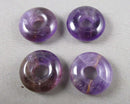 Amethyst Donut / PI Disc Bead 18mm 1pc C709