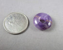 Amethyst Donut / PI Disc Bead 18mm 1pc C709