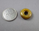 Tiger Eye Donut / PI Disc Bead 18mm 1pc Z139