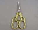 Retro Golden Stainless Steel Scissors 13x5cm (C254)