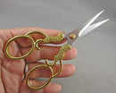 Retro Golden Stainless Steel Scissors 13x5cm (C254)